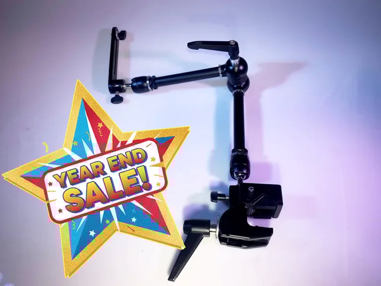 Image of Pro 'Magic Arm' - Articulating Arm + Camera Bracket + Super Clamp