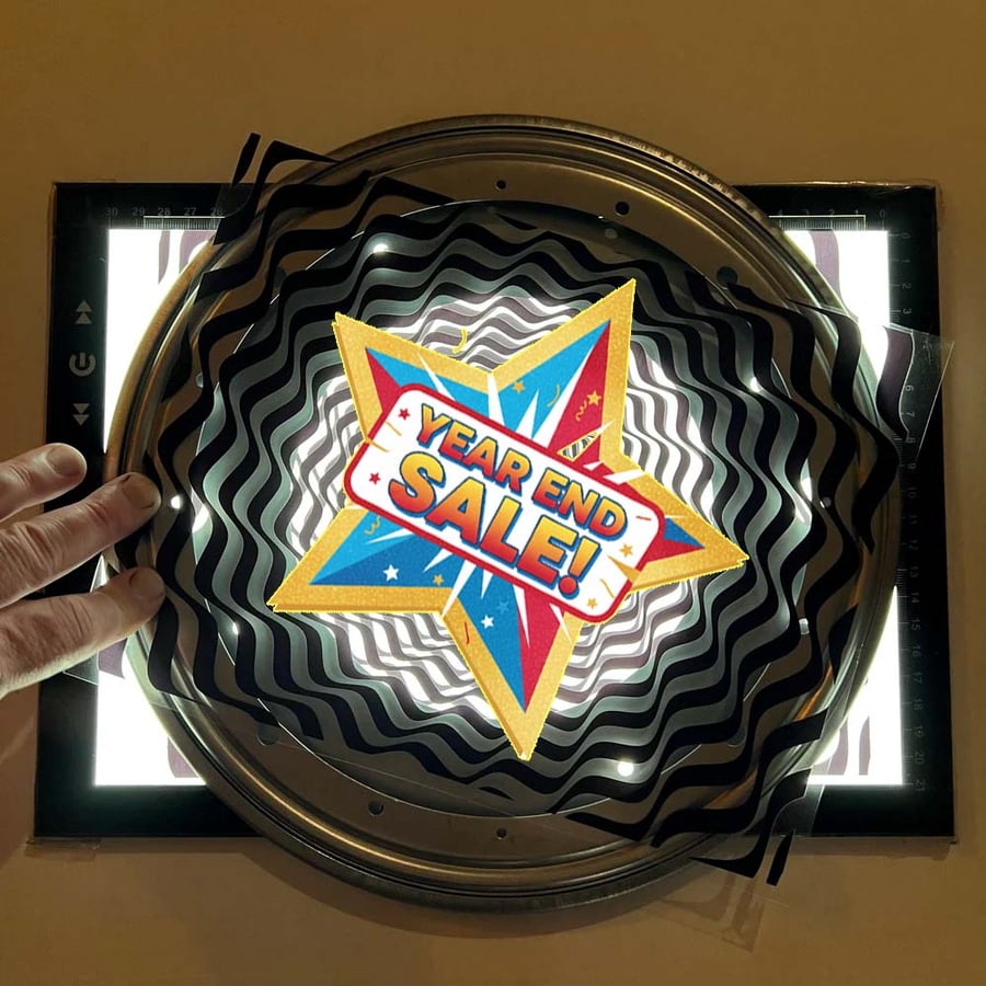 Image of 12" Lazy Susan Turntable / 6" Circle Mask