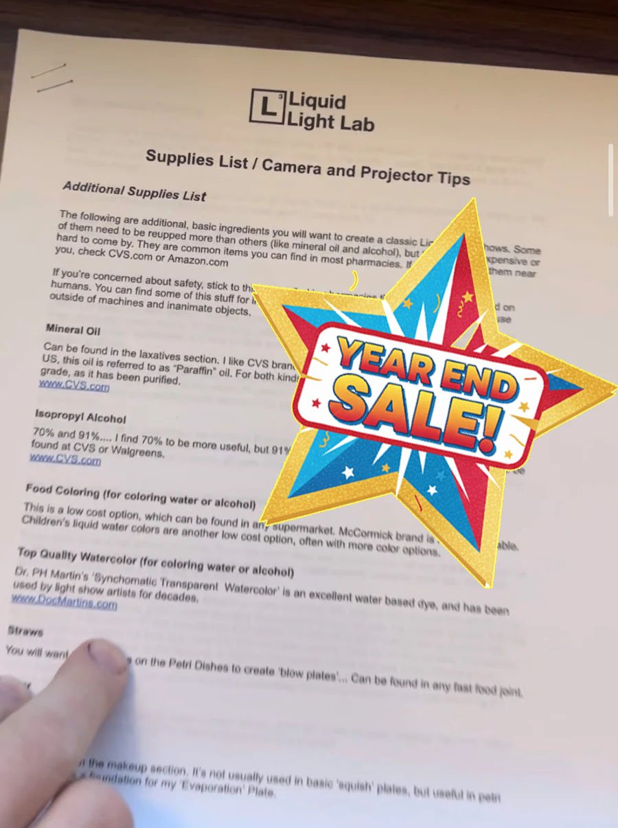 Image of Camera & Projector Guide + Additional Supply List (Download)