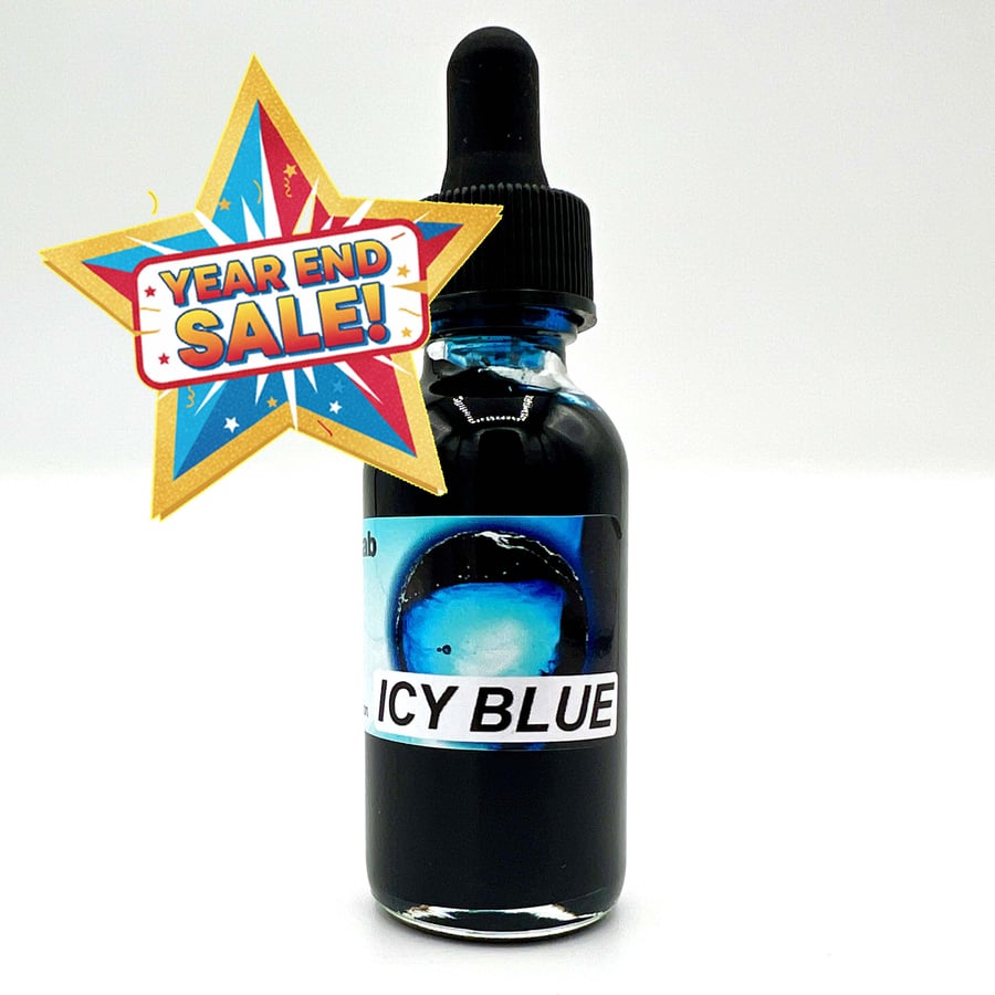 Image of Icy Blue - Concentrated Oil Dye for Liquid Light Shows - 1 oz 