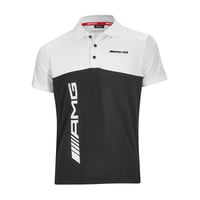 AMG Men's Block Panel Polo Shirt