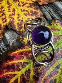 Image 2 of Bronze Cuff with Amethyst