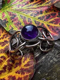 Image 3 of Bronze Cuff with Amethyst