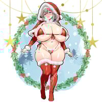 Image 1 of Santa's Helper Tsuki Vinyl Decal Pre-Order