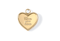 Image 1 of "Love You More" Heart Charm