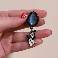 Blue Gem Snowman Dangles (sizes 2g-5/8)