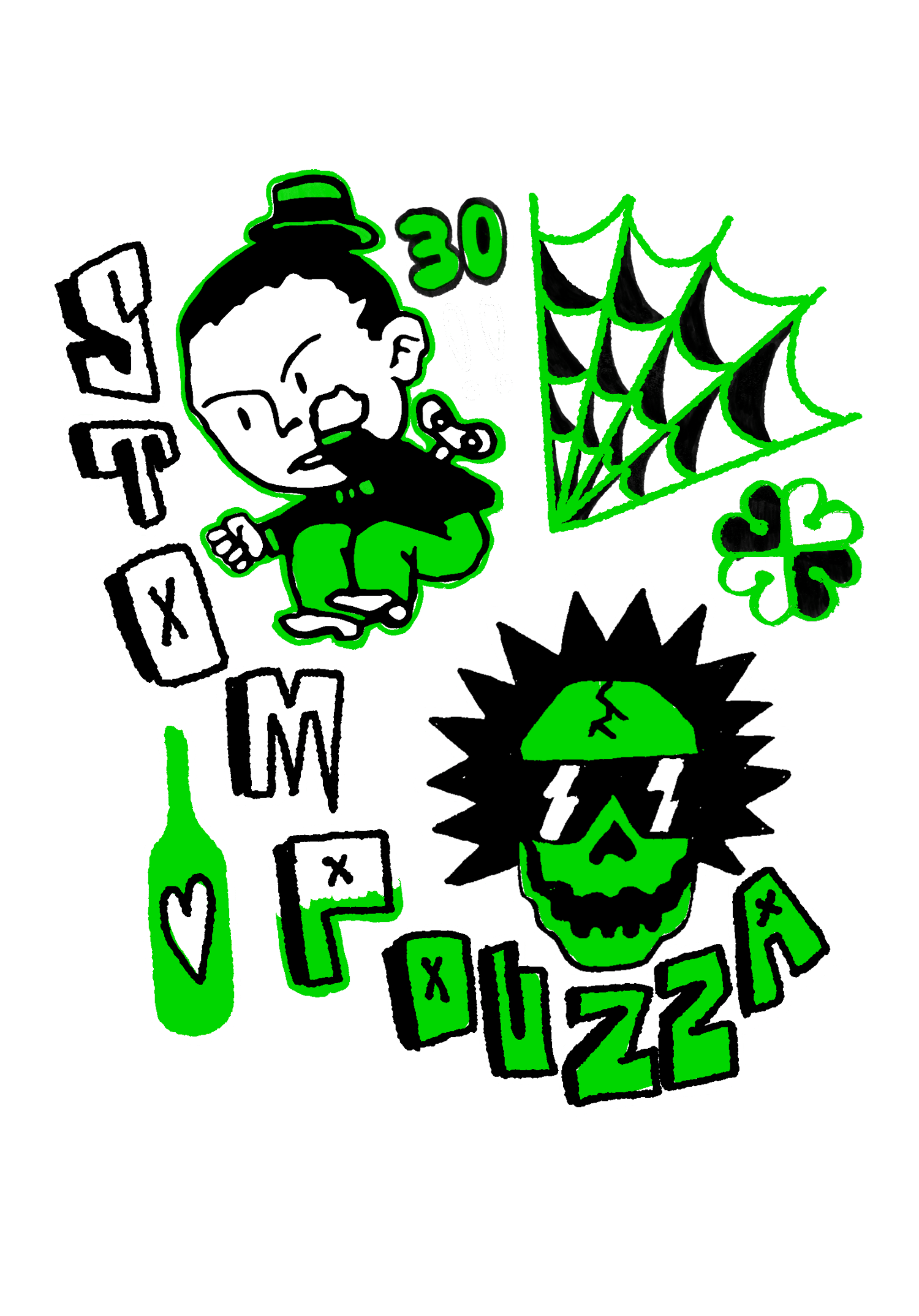 Image of Pouzza x Stomp ( 30e anniversaire ) T-SHIRT ( LIMITÉ / LIMITED )