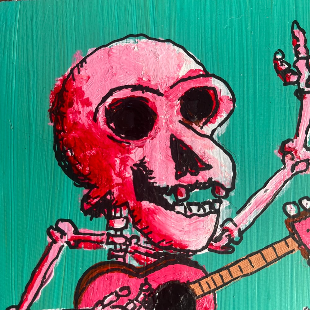 Image of Skeleton Strummer w/Flower Pot