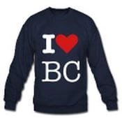 Image of I love BC crewneck sweater