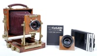 Image 1 of Wisner 4X5 Technical field camera w/ 150mm + 210mm lenses + film + holders +more (#1833)