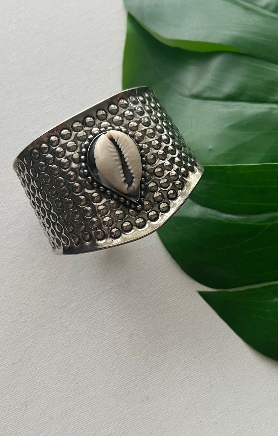 Image of GINA • Cowrie Shell Bangle Bracelet