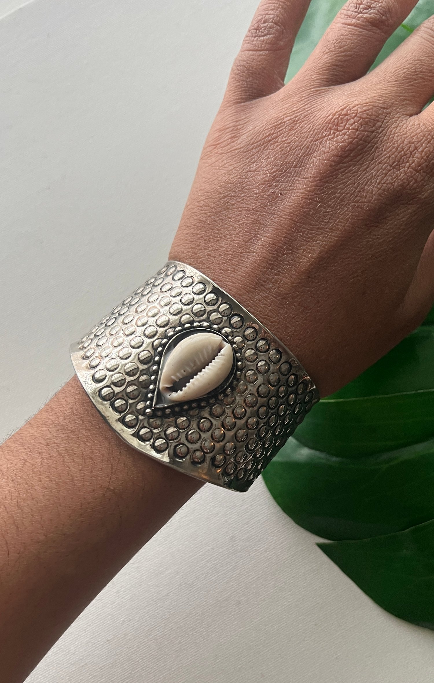 Image of GINA • Cowrie Shell Bangle Bracelet