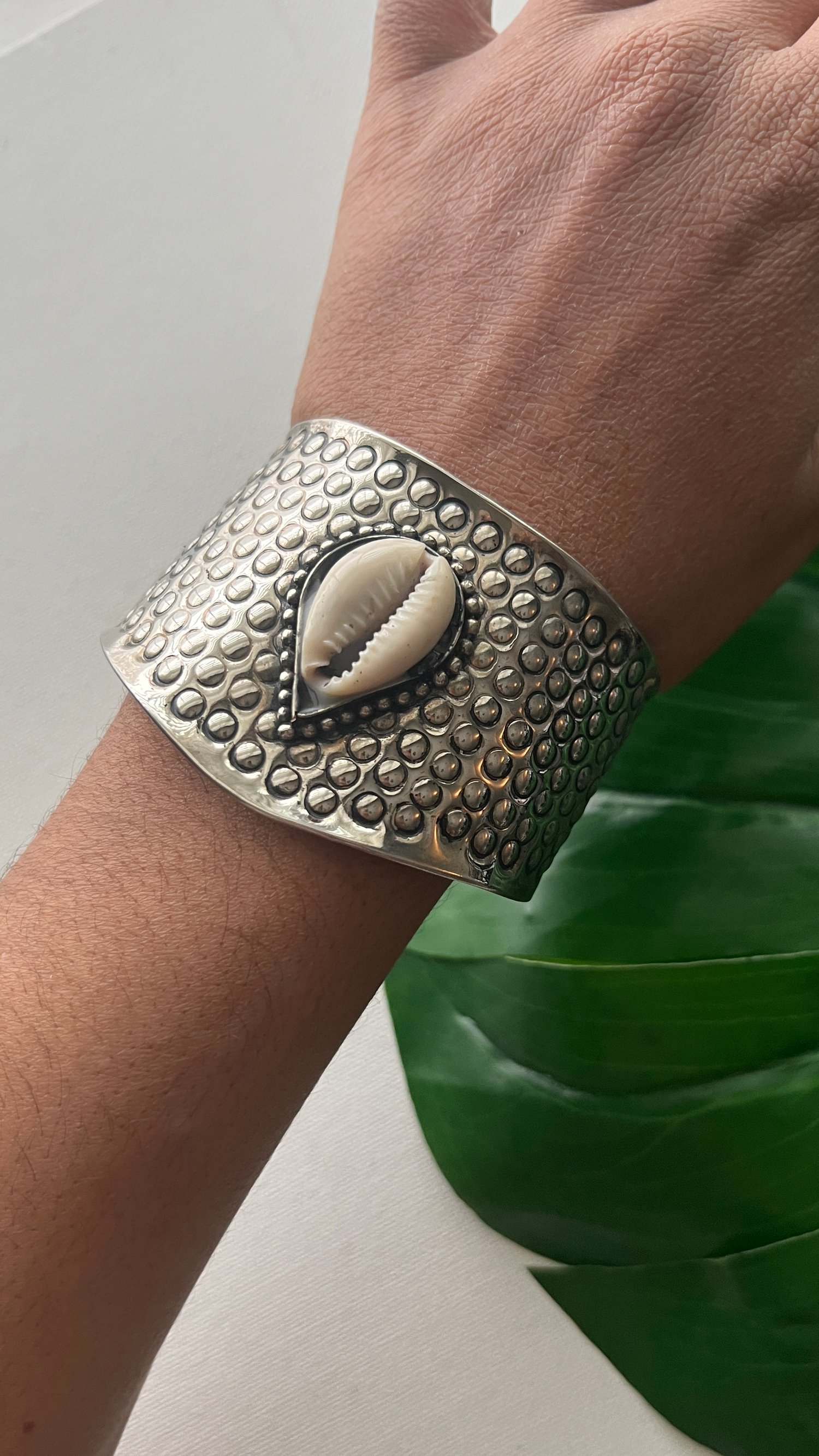 Image of GINA • Cowrie Shell Bangle Bracelet
