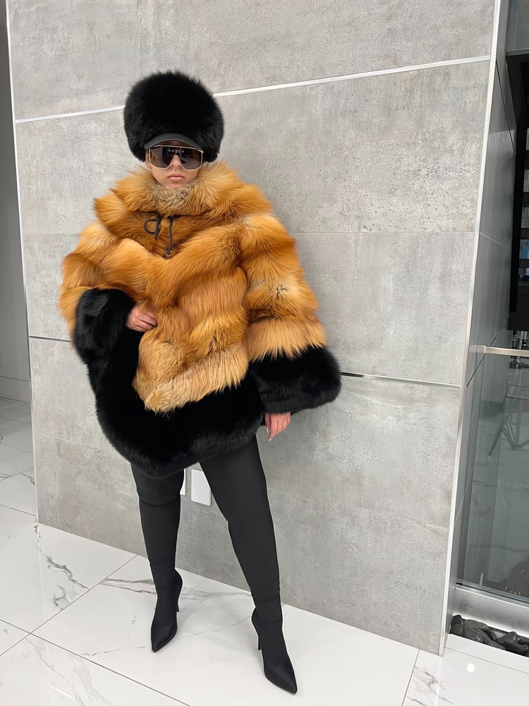 Image of Fox Fur Poncho