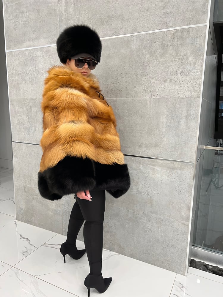 Image of Fox Fur Poncho