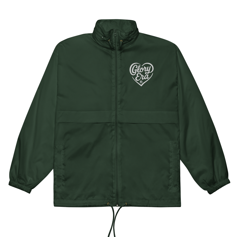 Image of GLORYERA® Heartmark Windbreaker (FORREST GREEN)