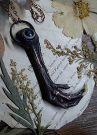 Image 4 of Chicken Foot and Eye Agate Amulet