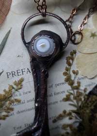 Image 2 of Chicken Foot and Eye Agate Amulet - Zombie