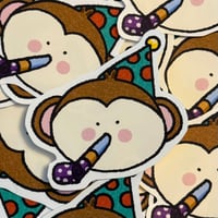 party monka sticker