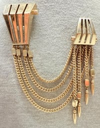 Image 1 of Vintage 1940s RARE Monet Duette Fur Clip