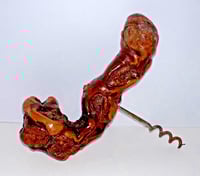 Image 2 of Vintage 1960s France Grapevine Wood Corkscrew Bourgognes Poulet