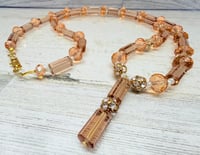 Image 3 of TamiLyn Original! Handmade Necklace using Vintage 1940s Czech Glass Beads