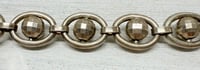 Image 5 of Vintage 1980s Italian 925 Silver Spinning Disco Ball Link Bracelet