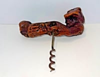 Image 5 of Vintage 1960s France Grapevine Wood Corkscrew Bourgognes Poulet
