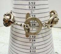 Image 7 of Vintage 1980s Italian 925 Silver Spinning Disco Ball Link Bracelet