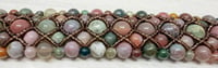 Image 3 of Multi-Tone Jasper Bead &amp; Glass Seed Bead Bracelet