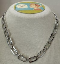 Image 1 of Vintage 1980s Givenchy Logo G-Links Necklace