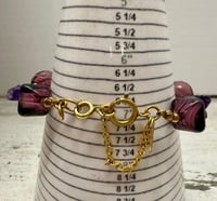 Image 2 of Vintage 1970s Miriam Haskell Givre Glass &amp; Amethyst Bracelet