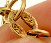 Image 6 of Vintage 1980s Ma Brand Peru 14K GF 925 Murano Glass Heart Dangle Bracelet 7"