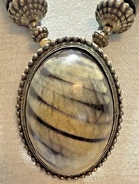 Image 2 of Vintage 1960s Tibetan Yak Horn Tribal Necklace