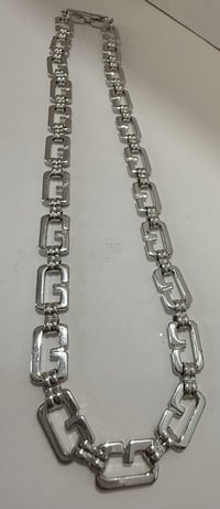 Image 4 of Vintage 1980s Givenchy Logo G-Links Necklace