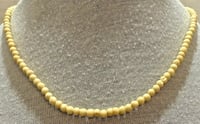 Image 1 of Antique 1920s Antler Bead Choker Necklace