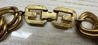 Image 5 of Vintage 1980s Givenchy Double Chain Link Necklace 11.5"