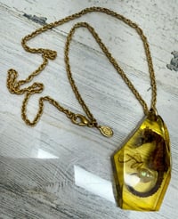 Image 5 of Vintage 1960s Art Deco Celluloid Seahorse Pendant/Necklace