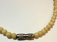 Image 3 of Antique 1920s Antler Bead Choker Necklace