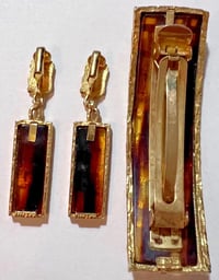Image 4 of Vintage 1980s Park Lane Barrette &amp; Earring Set