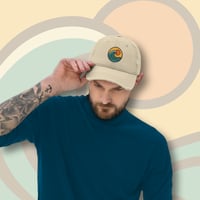 Image 2 of Embroidered Low-profile Distressed Cap