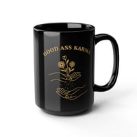 Image 1 of Good Ass Karma Mug | Black Ceramic Coffee Cup