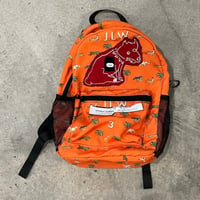 Image 1 of Orange dog backpack