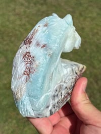 Image 5 of Blue Aragonite - Horse Carving #2981