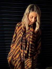 Image 5 of COCO- cocoon dress with pockets; Stretch fabrics