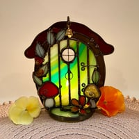 Image 5 of Green Fairy Door Candle Holder 