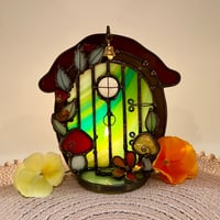 Image 5 of Green Fairy Door Candle Holder