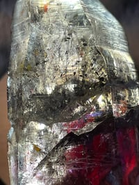 Image 22 of Smoky Amethyst Point With Siver & Red Rutile Inclusions #1972