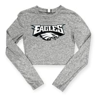 Eagles Crop Top Baby Tee Long Sleeve  