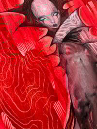 Image 4 of dystopia original on wood 